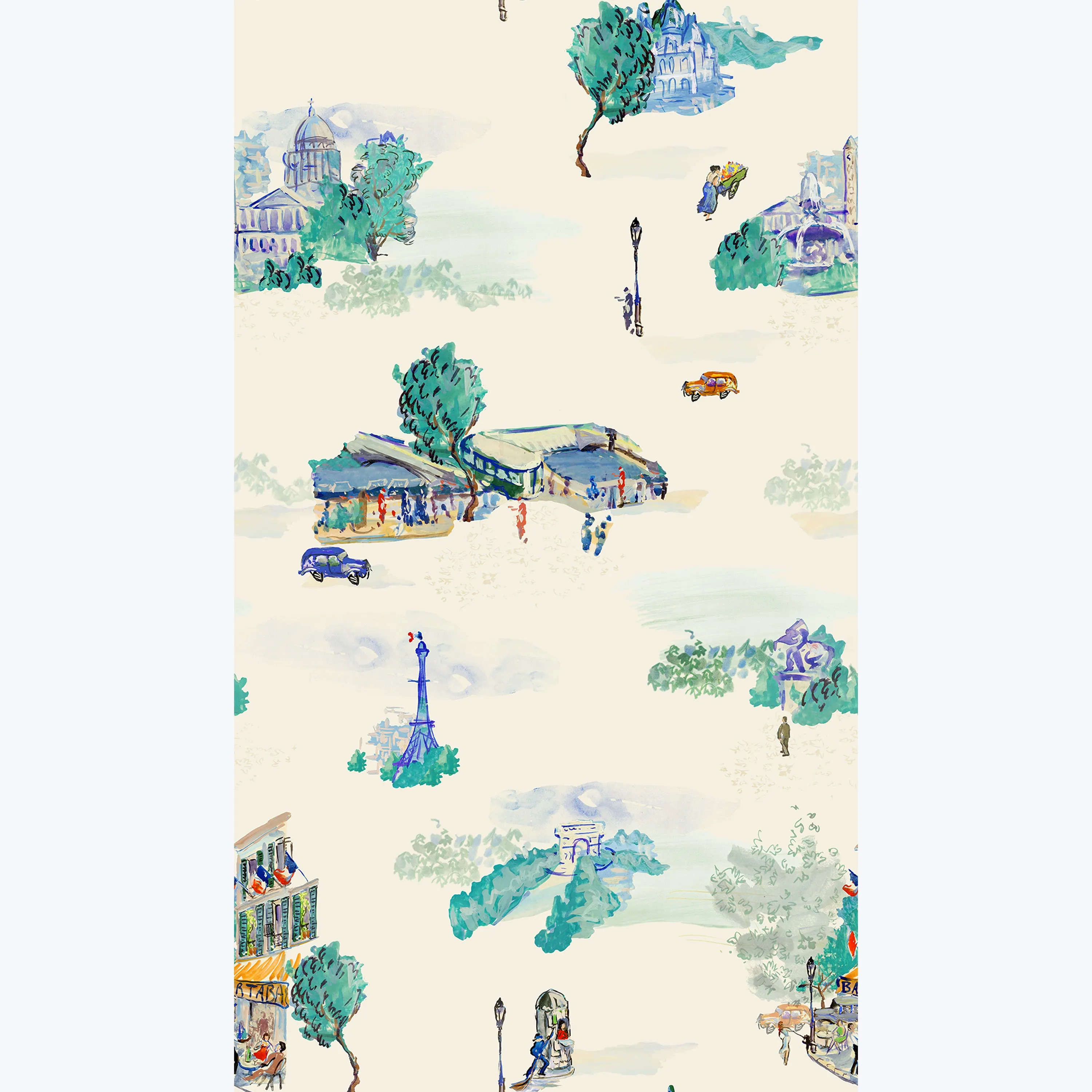 Streets of Paris Wallpaper