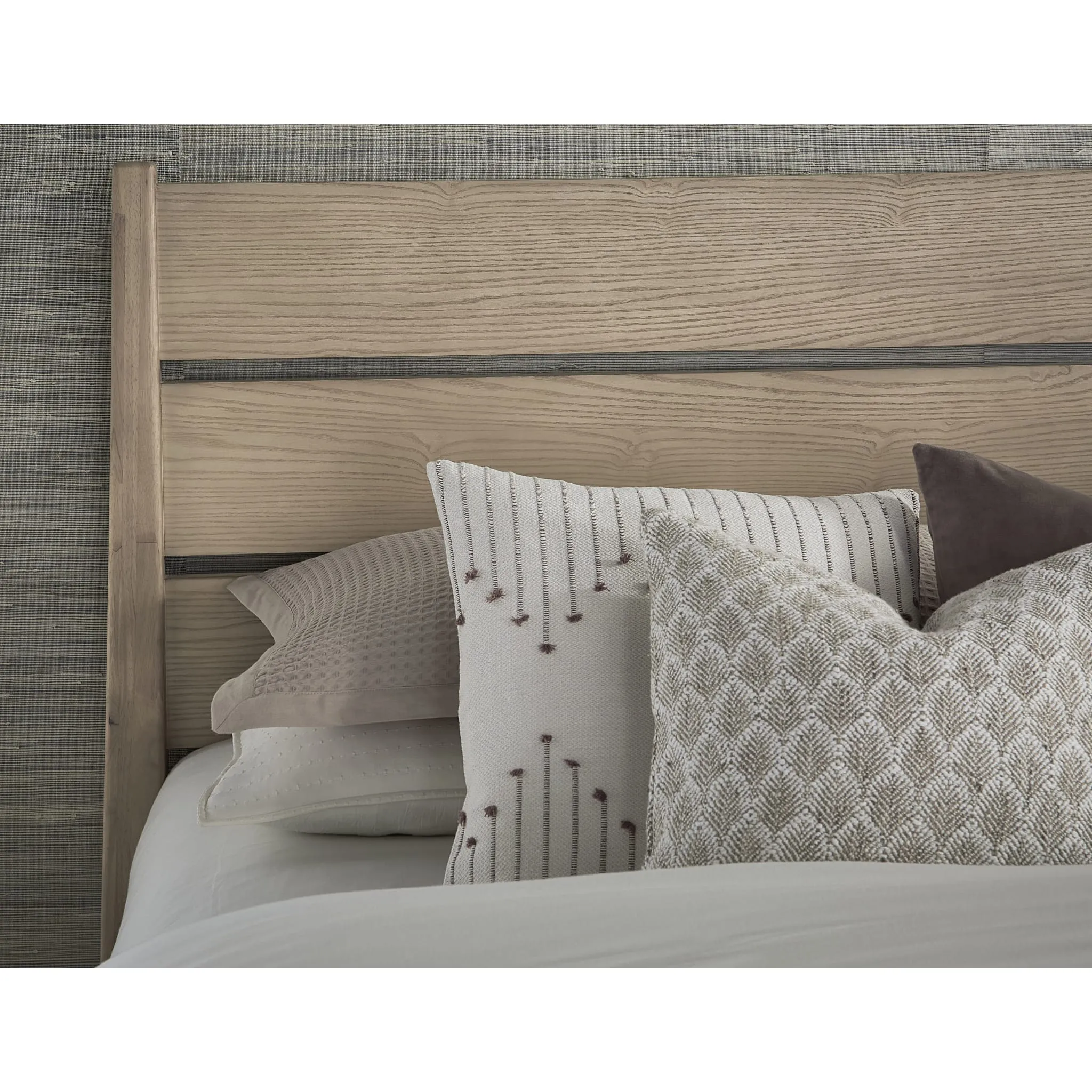 Sumire Slatted Ash Wood Platform Bed in Ginger Modus