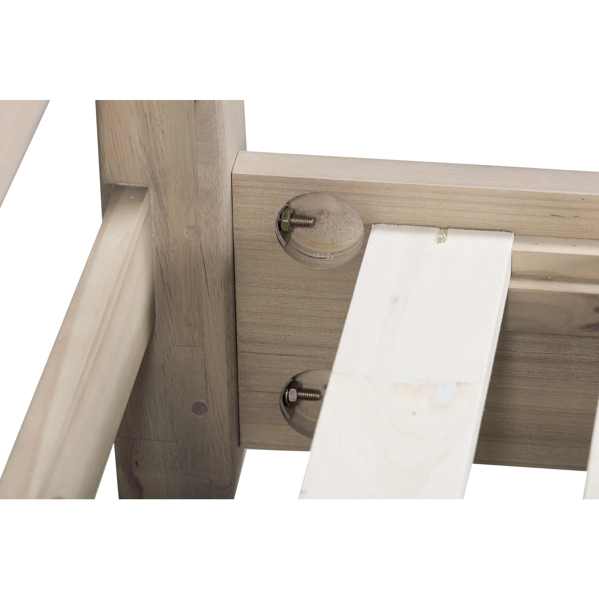 Sumire Slatted Ash Wood Platform Bed in Ginger Modus