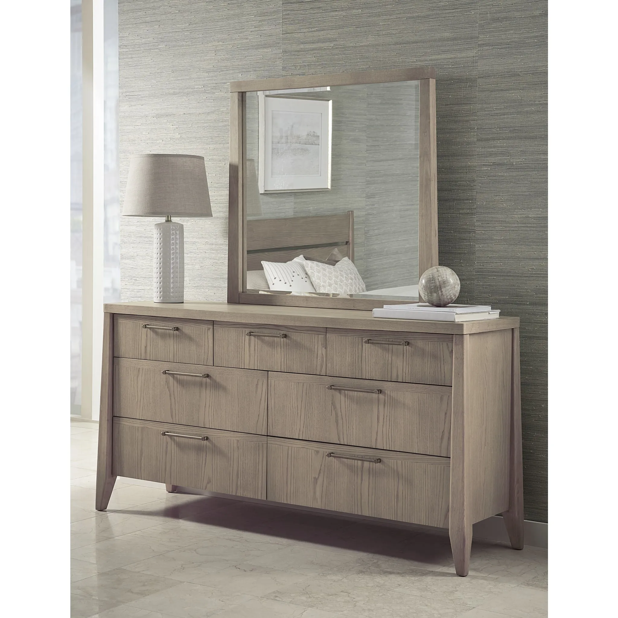 Sumire Wall or Dresser Mirror in Ginger Modus