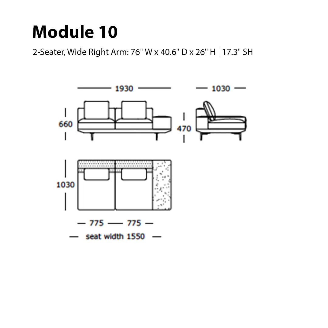 Surface Modular Sofa (Modules 9-12)