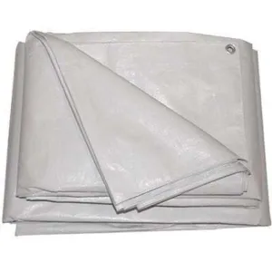 Swiss Tarpauline 24 x 24ft Silver 120gsm (7.3 x 7.3m)