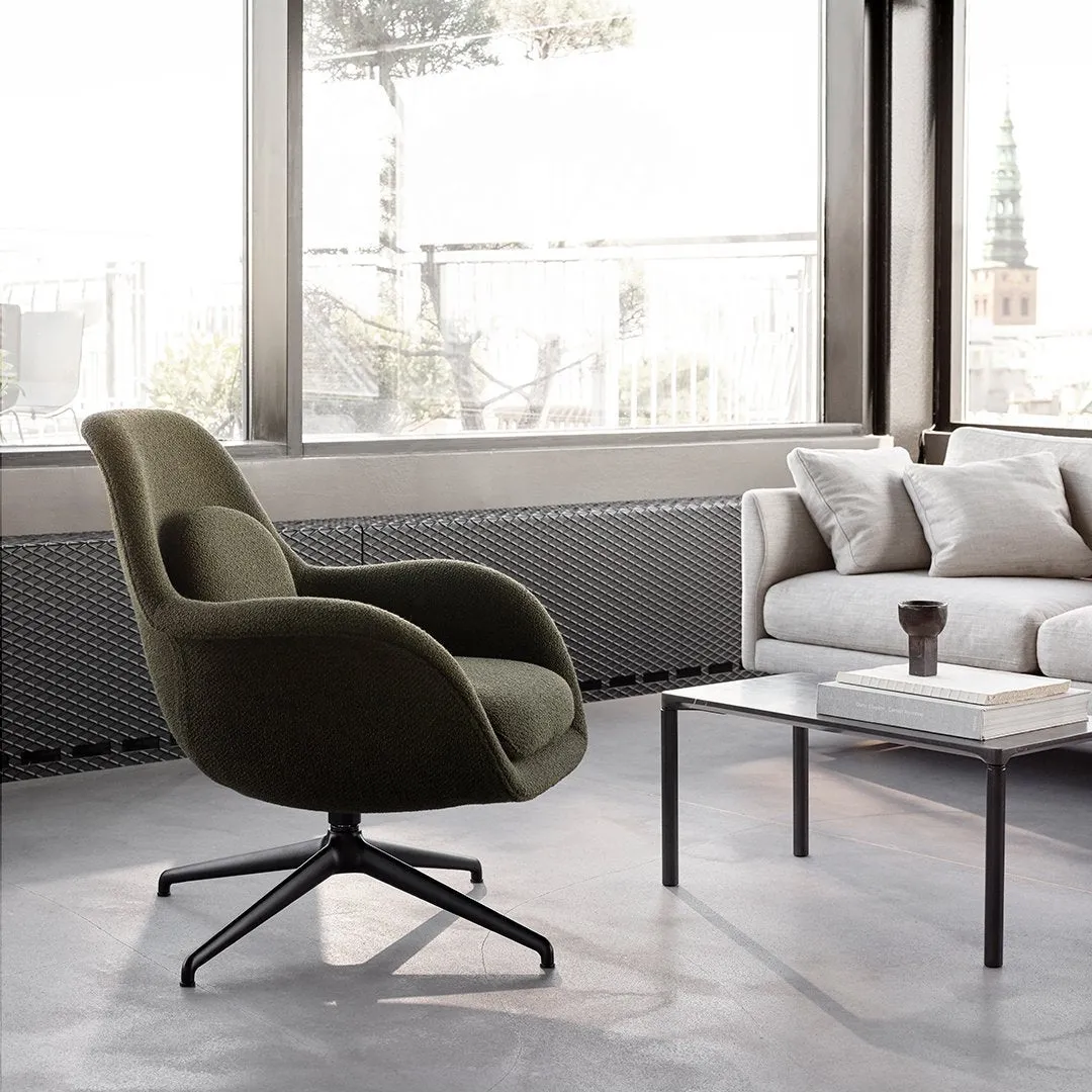 Swoon Lounge Swivel Chair - Petit - Fabric Shell