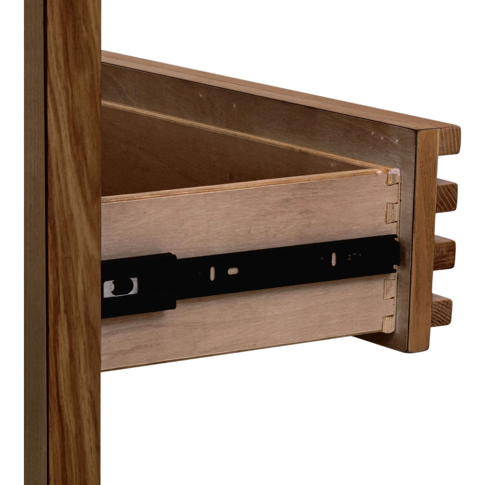 Tanner Three Drawer Ash Wood Nightstand in Roux Modus