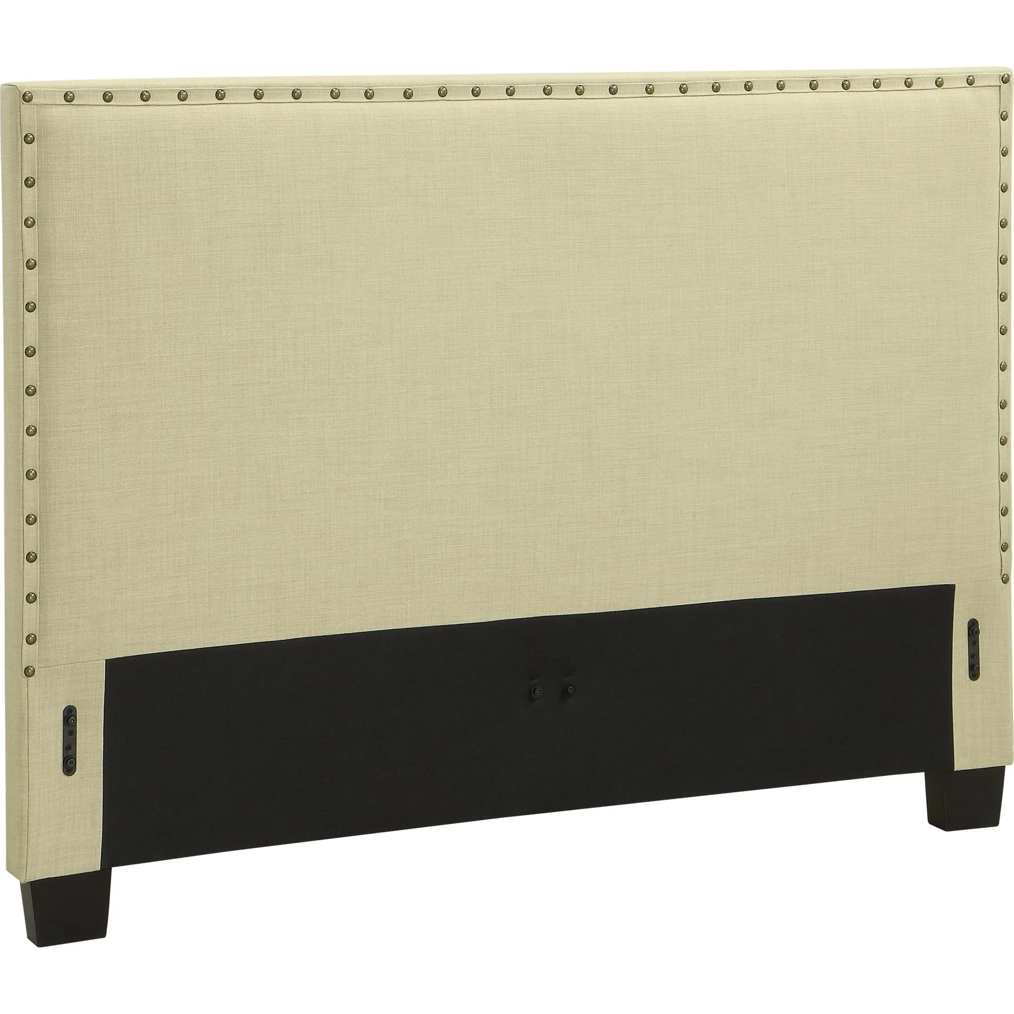 Tavel Nailhead Upholstered Headboard in Tumbleweed Modus