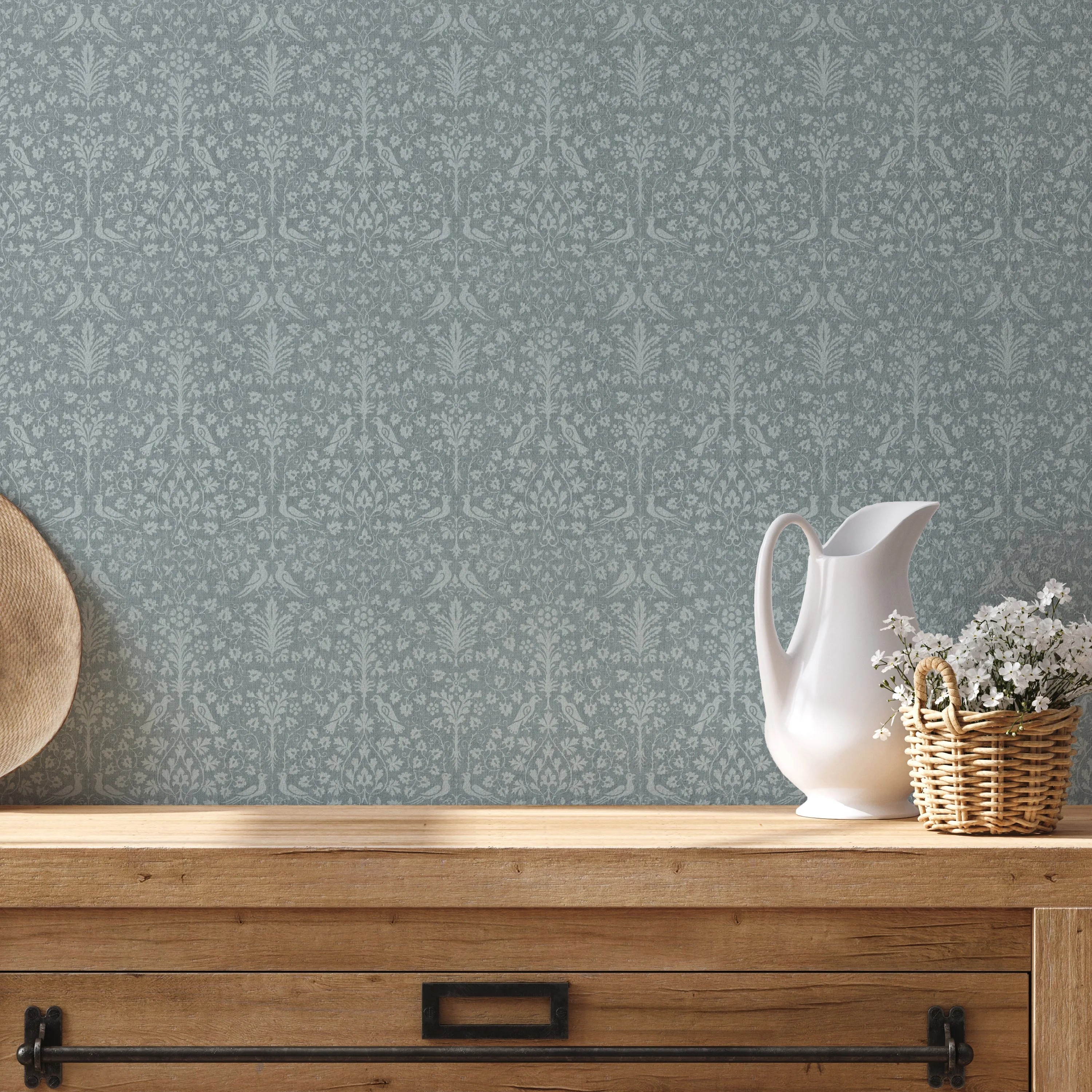 Textured Woodland Tapestry Wallpaper