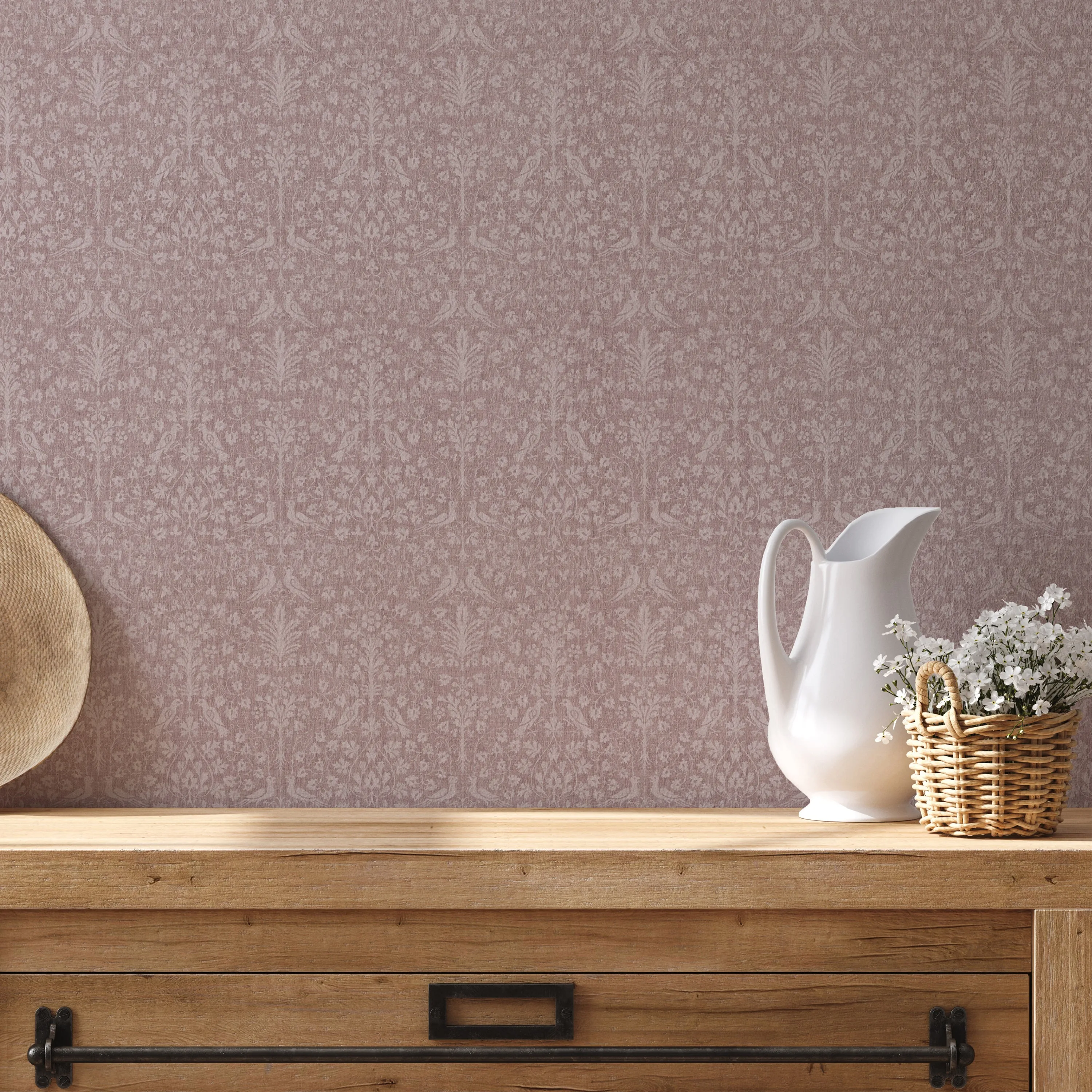 Textured Woodland Tapestry Wallpaper