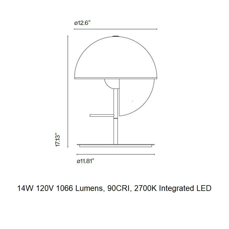 Theia M Dimmable LED Table Lamp