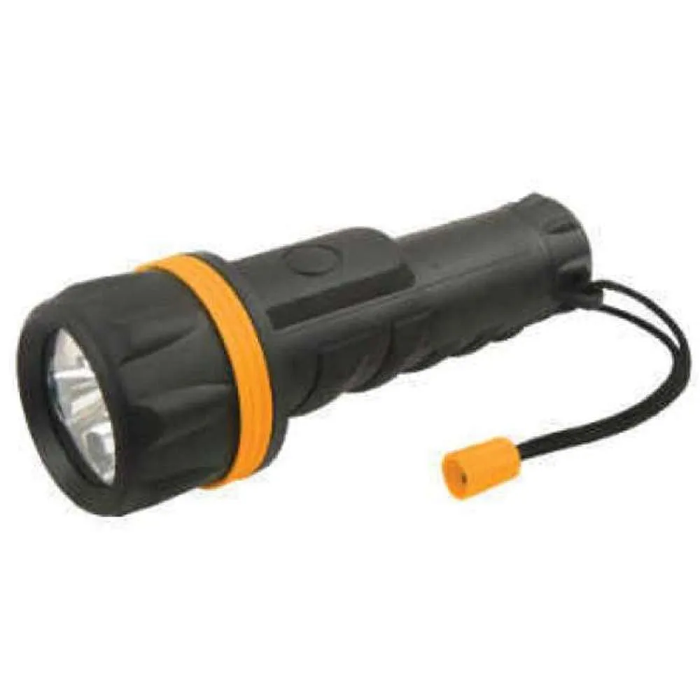Tolsen LED Flashlight Battery Type 2 x D 15m Range