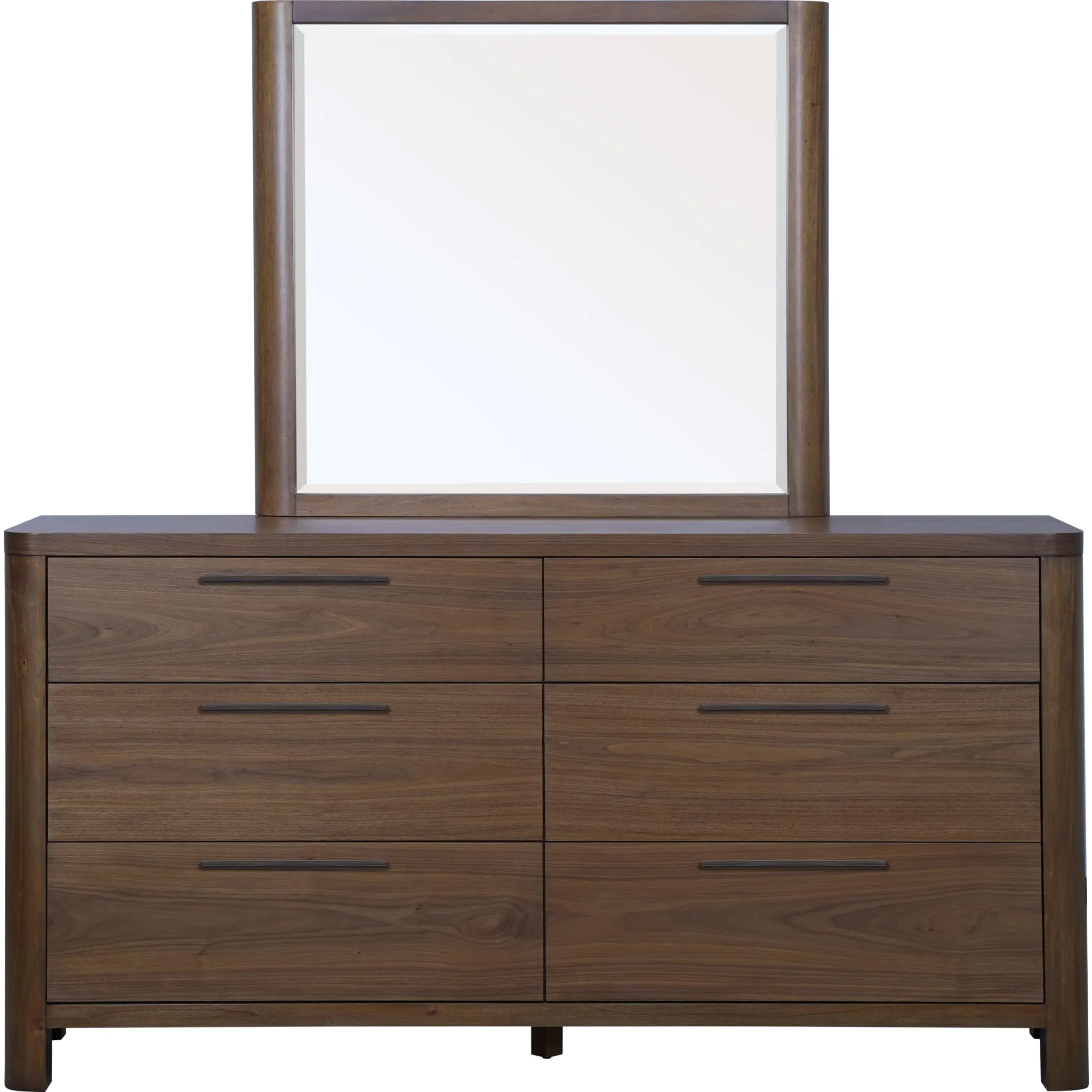 Totes Six Drawer Dresser in English Walnut Modus