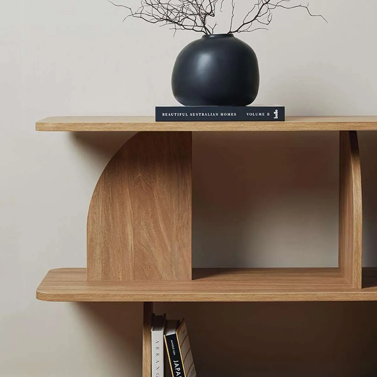 Tove Low Shelf  - Pecan Mocka