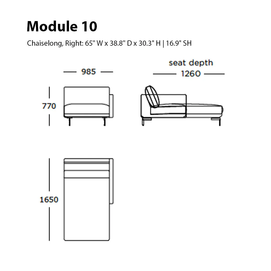 Trace Modular Sofa (Modules 7-11)