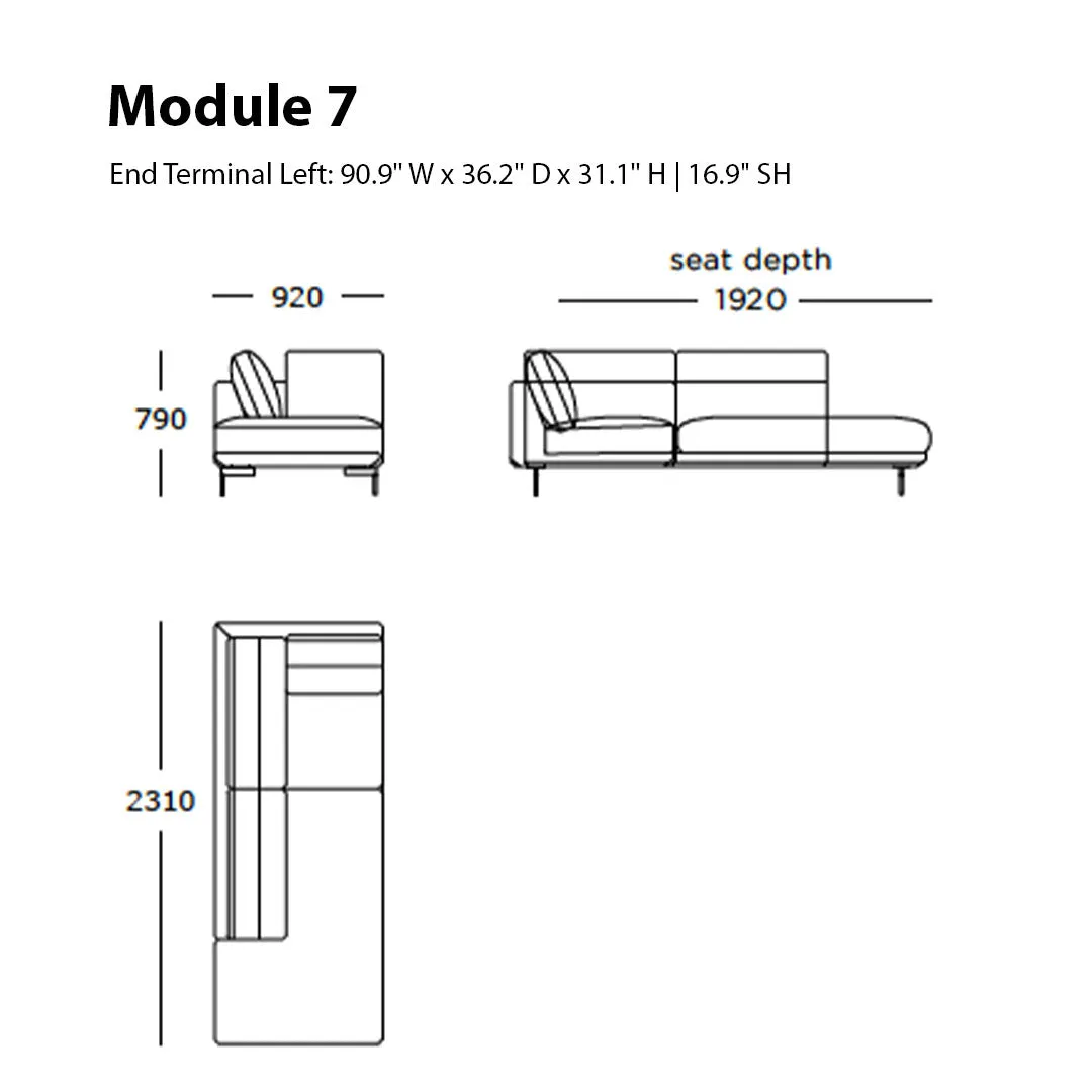 Trace Modular Sofa (Modules 7-11)