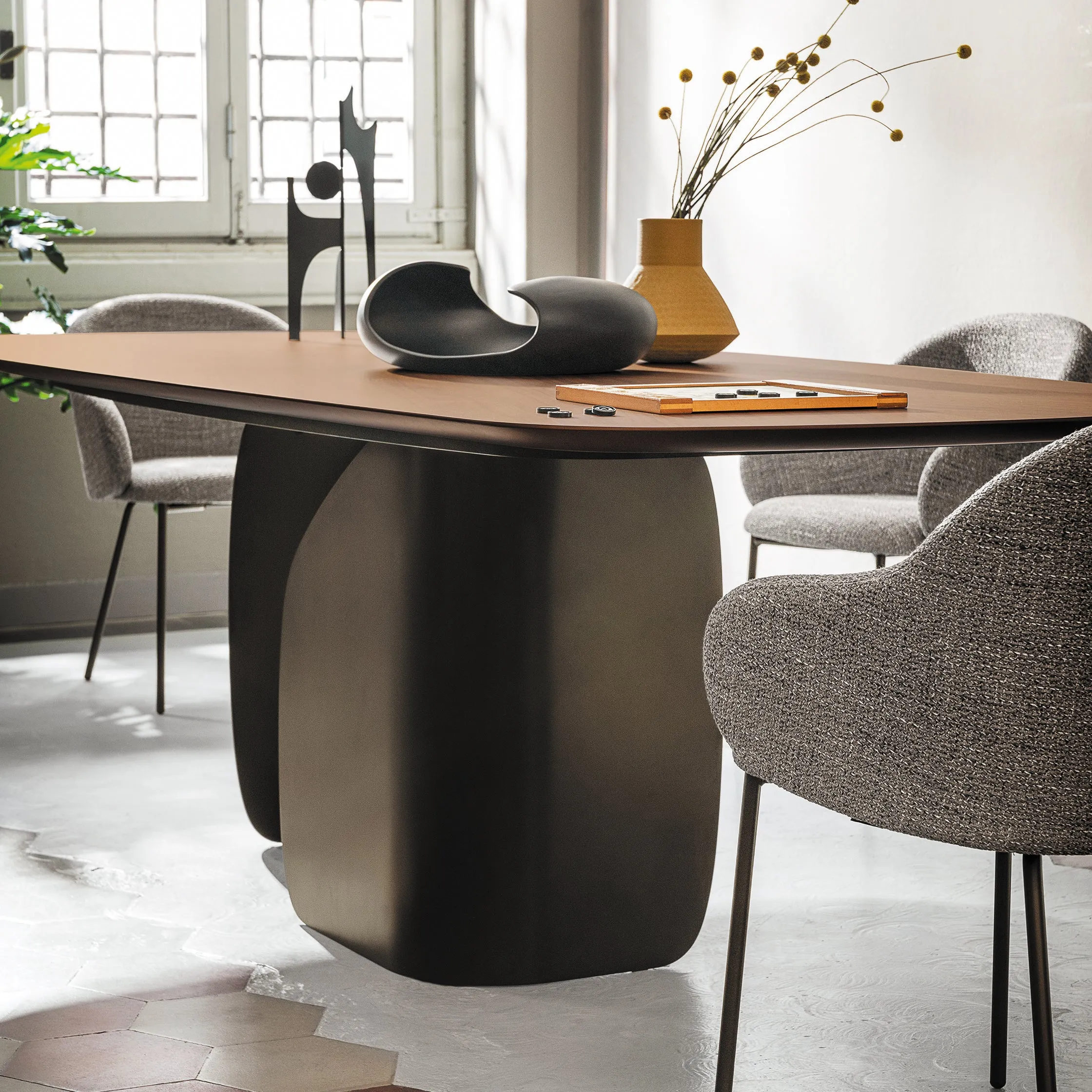 Twins Curved Dining Table