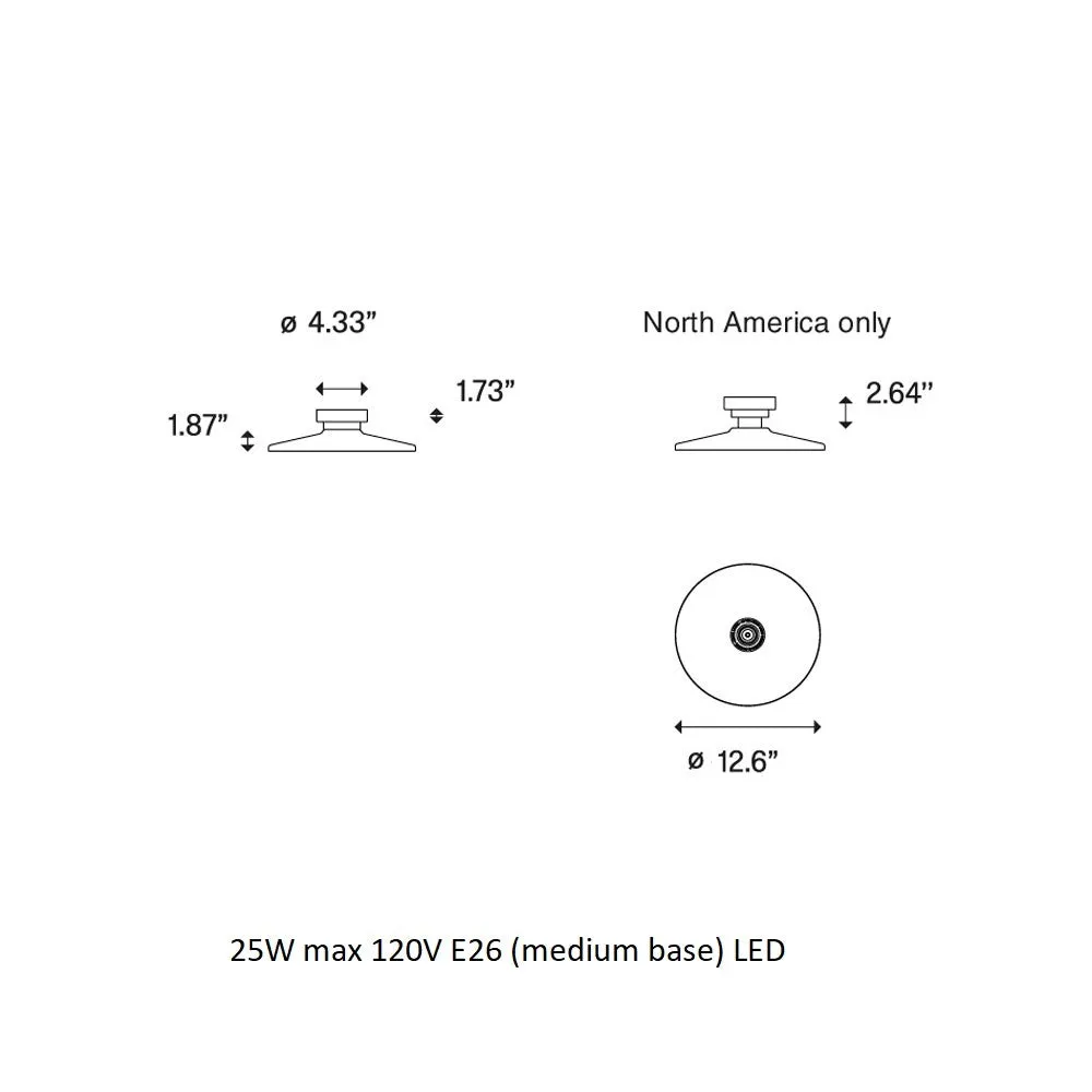 Vinyl Wall / Ceiling Light