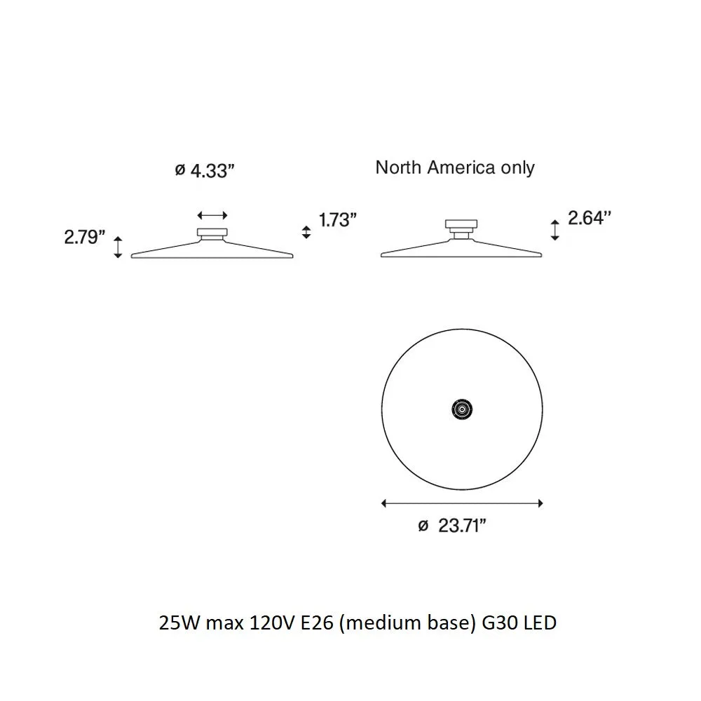 Vinyl Wall / Ceiling Light