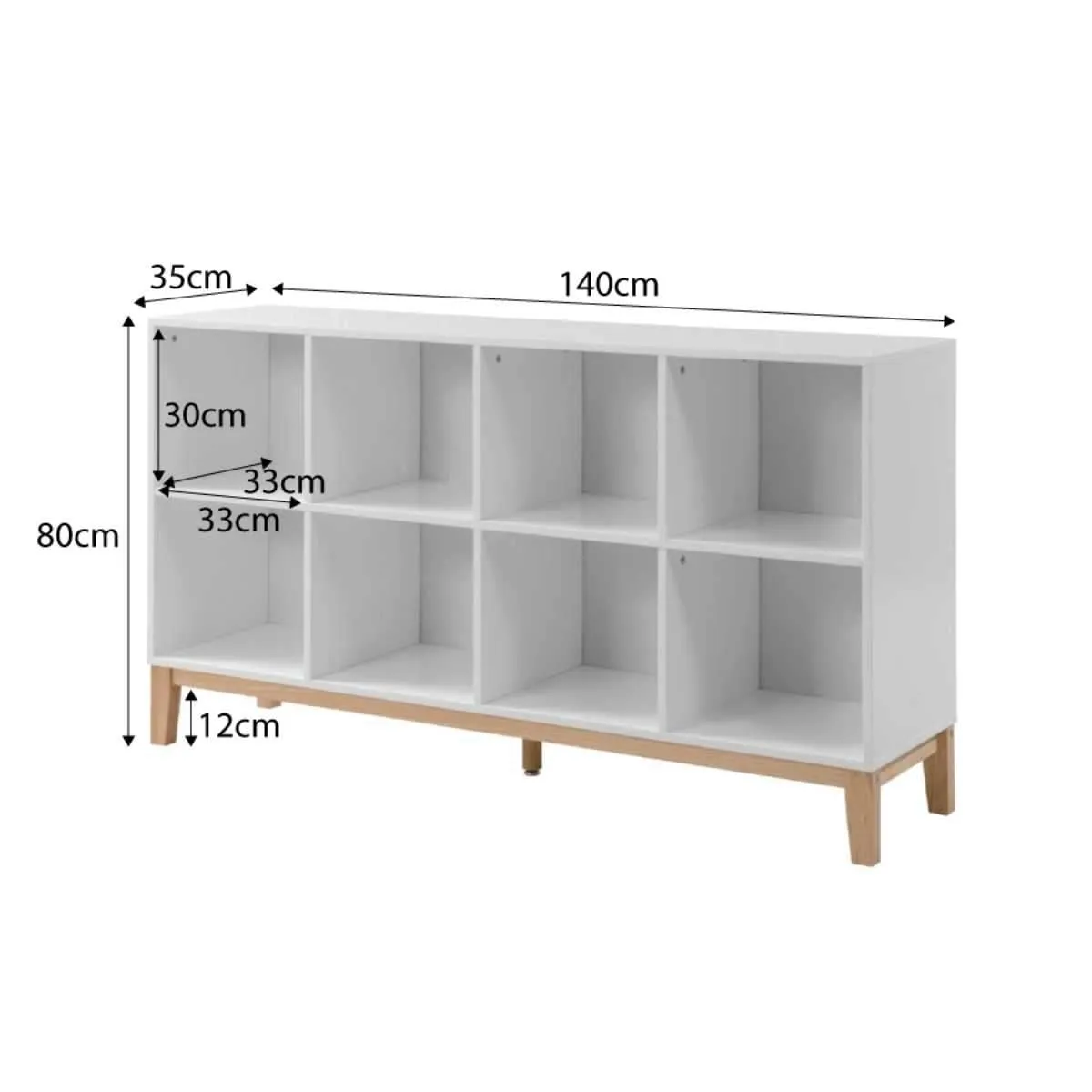 Watson 8 Cube Storage Unit Mocka