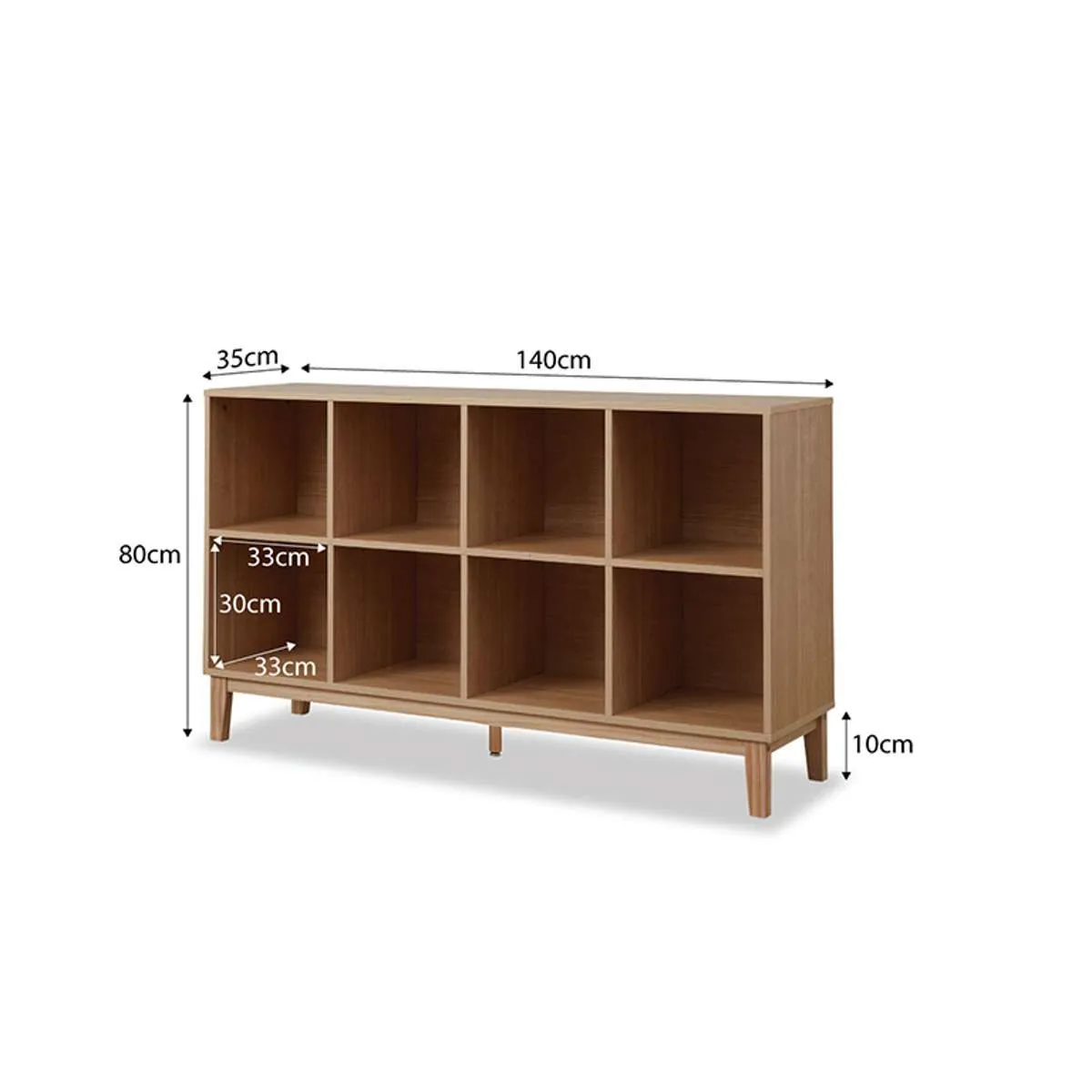 Watson 8 Cube Storage Unit - Natural Mocka