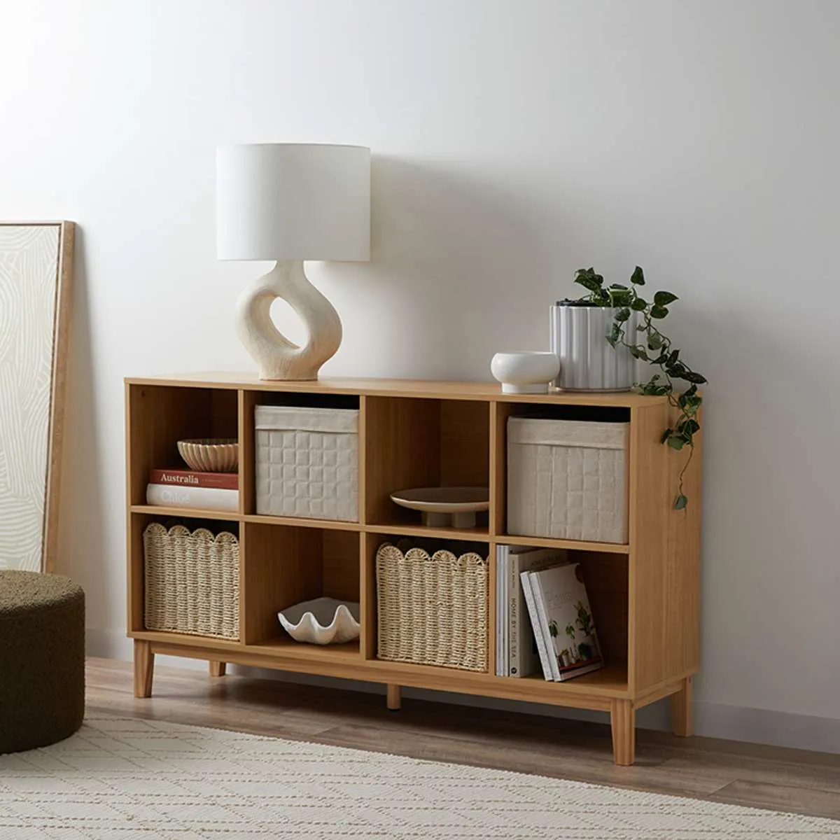 Watson 8 Cube Storage Unit - Natural Mocka