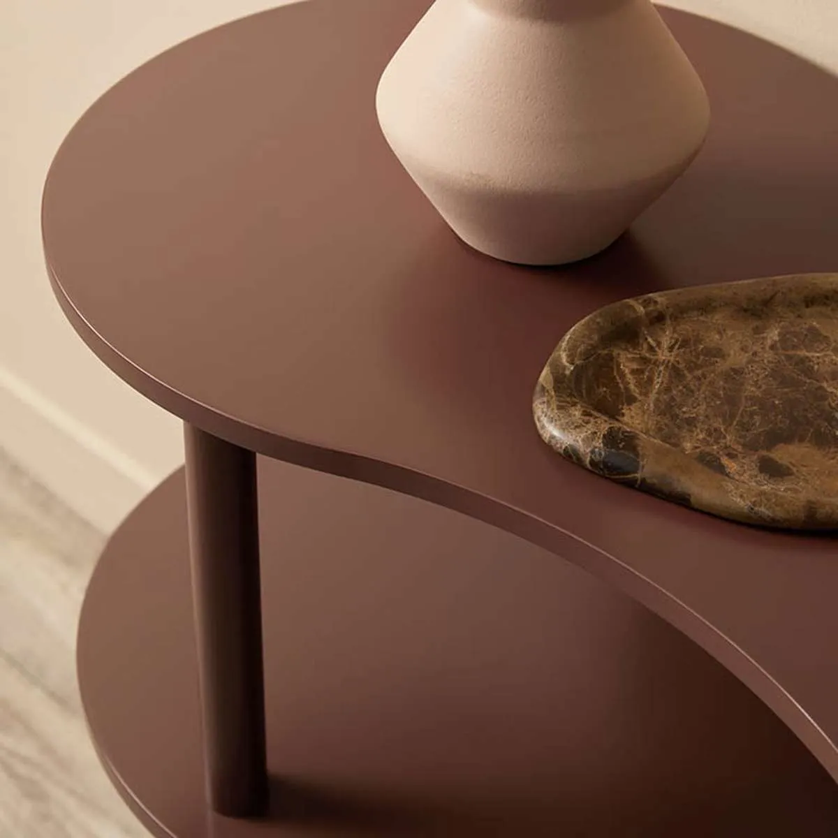 Wavey Low Three Shelf - Chocolate Mocka