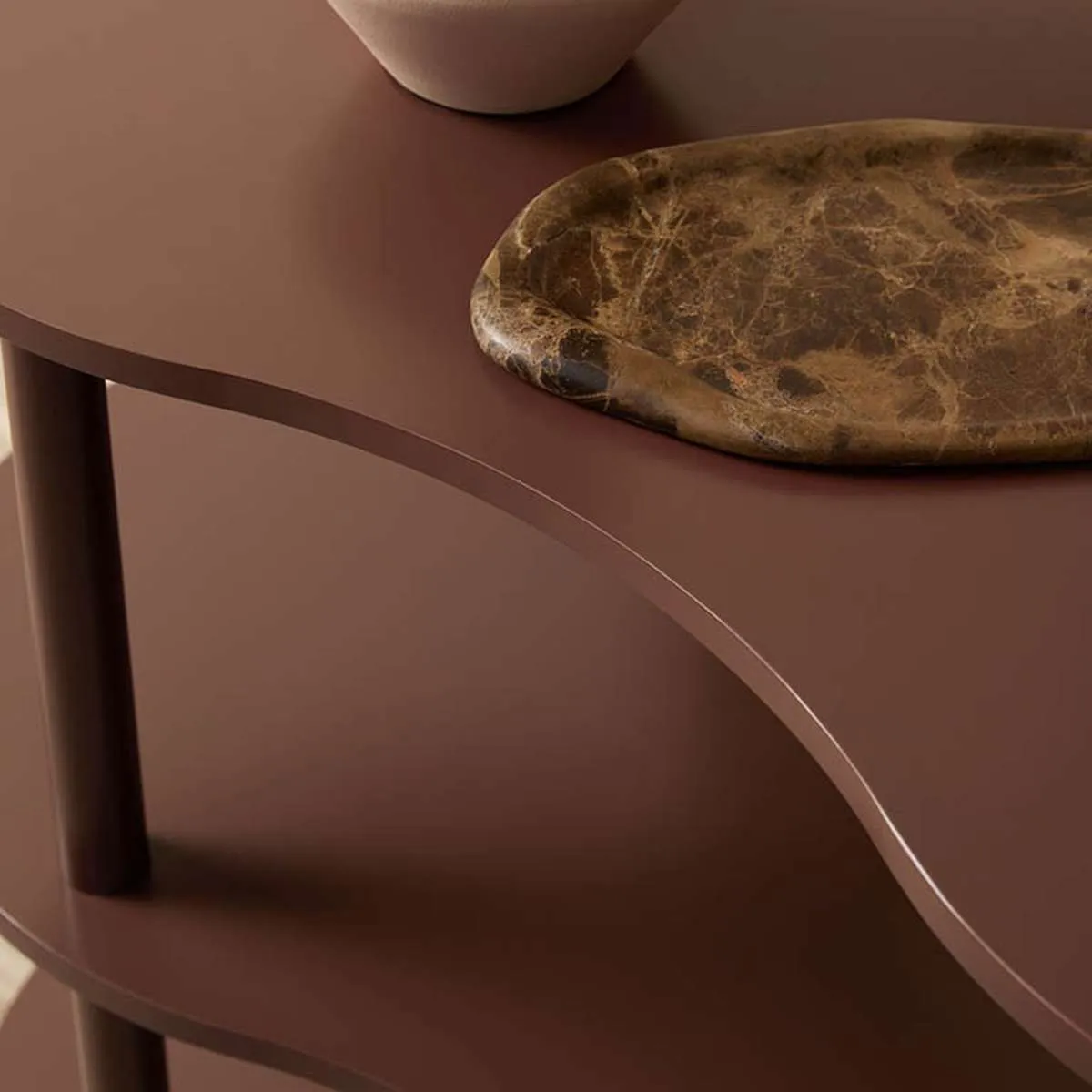 Wavey Low Three Shelf - Chocolate Mocka