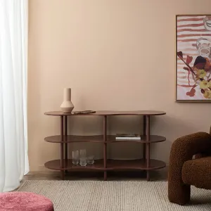 Wavey Low Three Shelf - Chocolate Mocka
