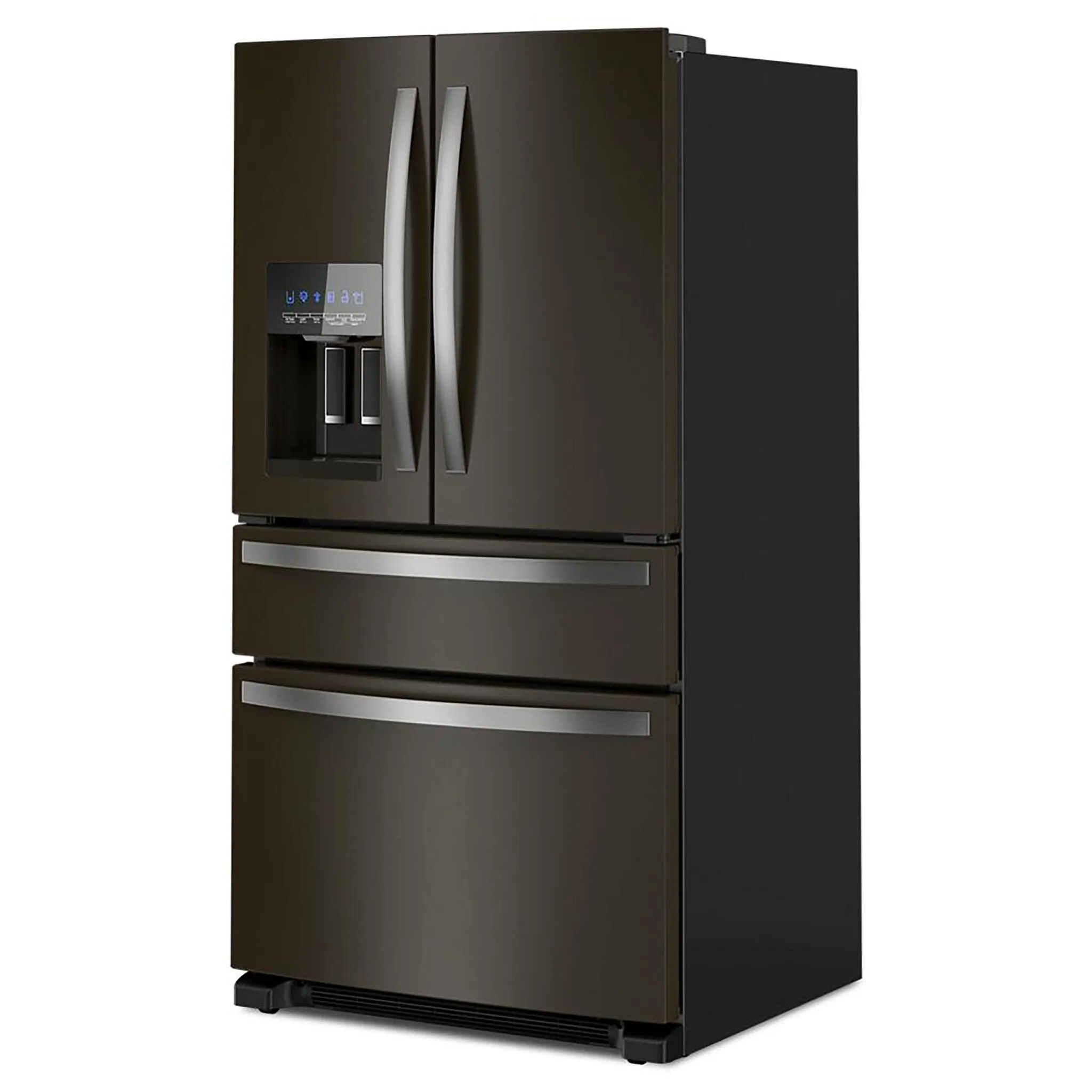 Whirlpool Fingerprint Resistant Black Stainless French Door Refrigerator (24.5 Cu.Ft.) - WRMF3636RV