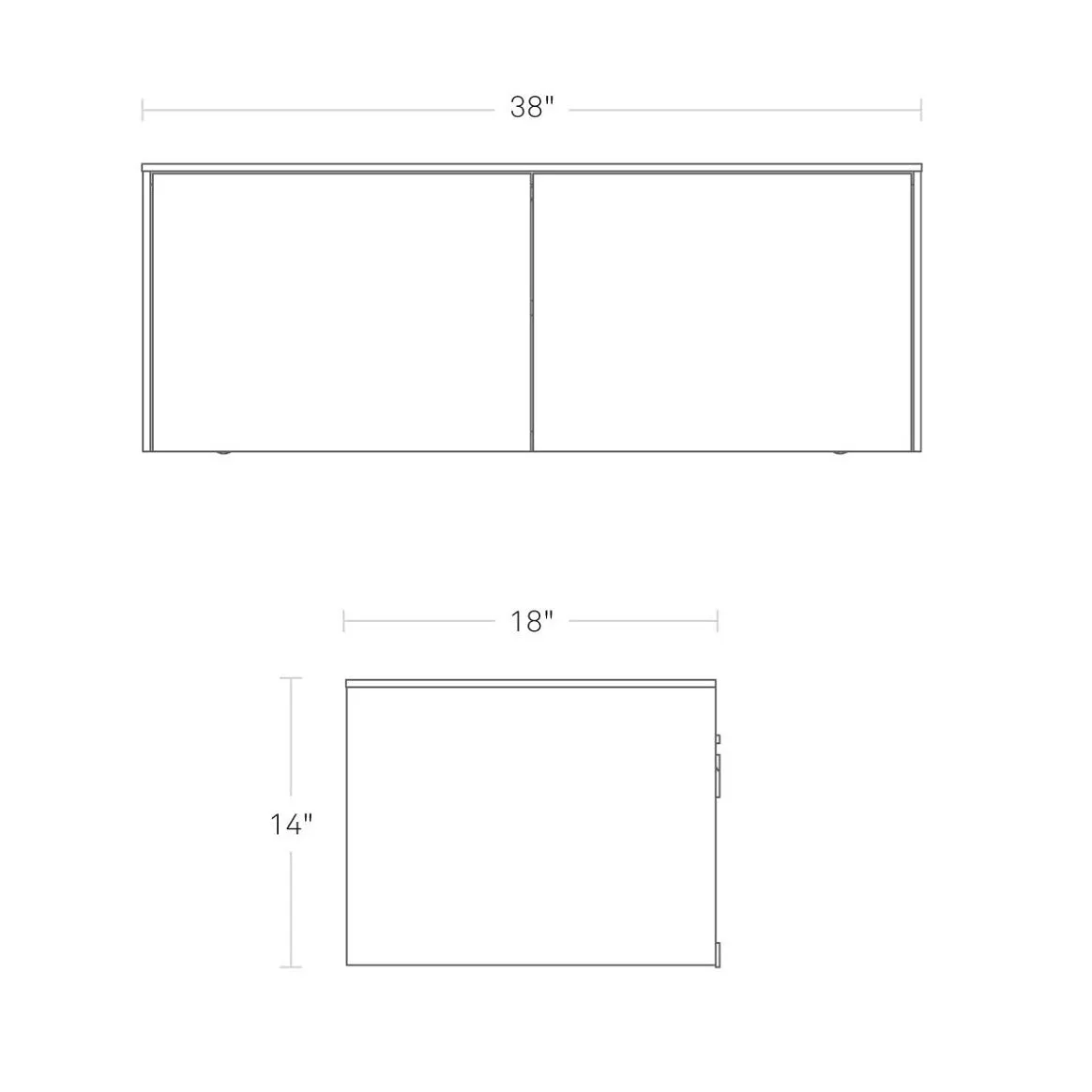 Wonder Wall 2.0 2 Door Cabinet