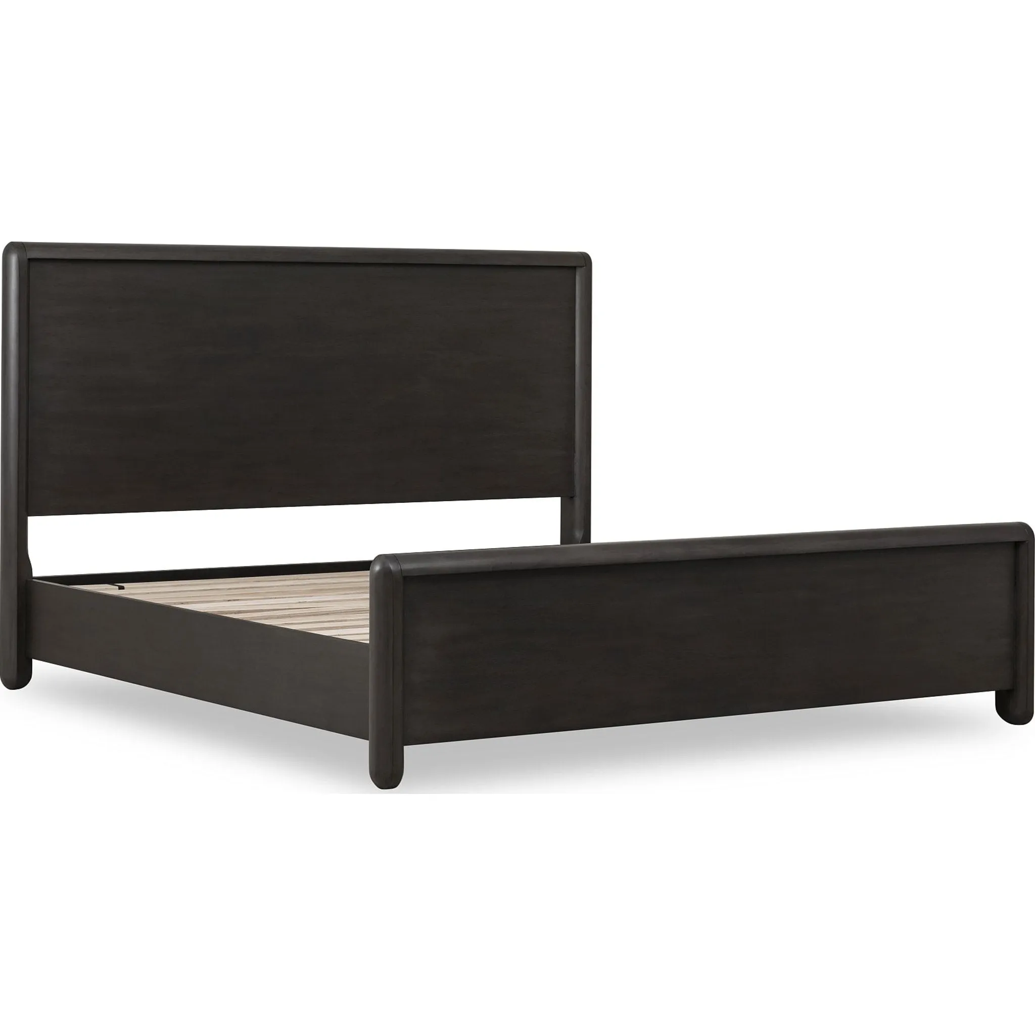 Xolani Acacia Wood Platform Bed in Jaguar Modus