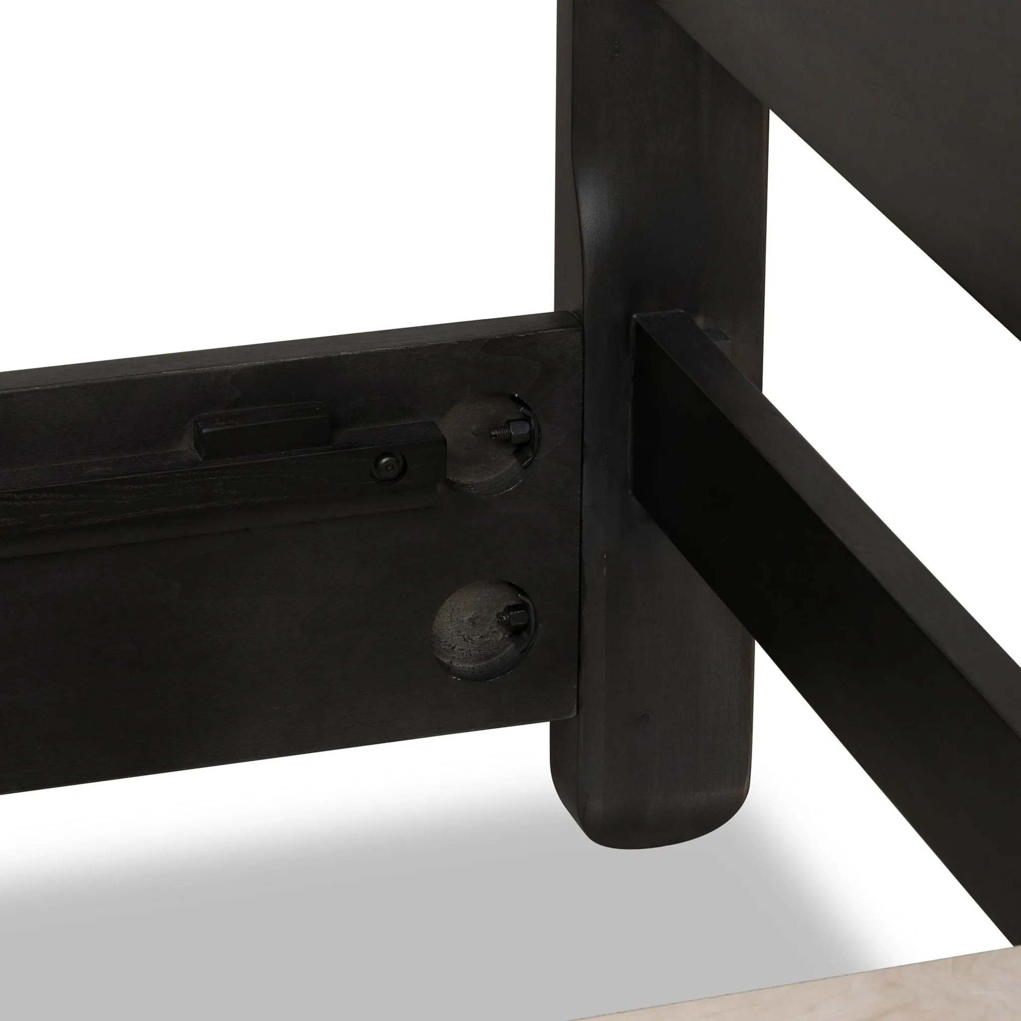 Xolani Acacia Wood Platform Bed in Jaguar Modus