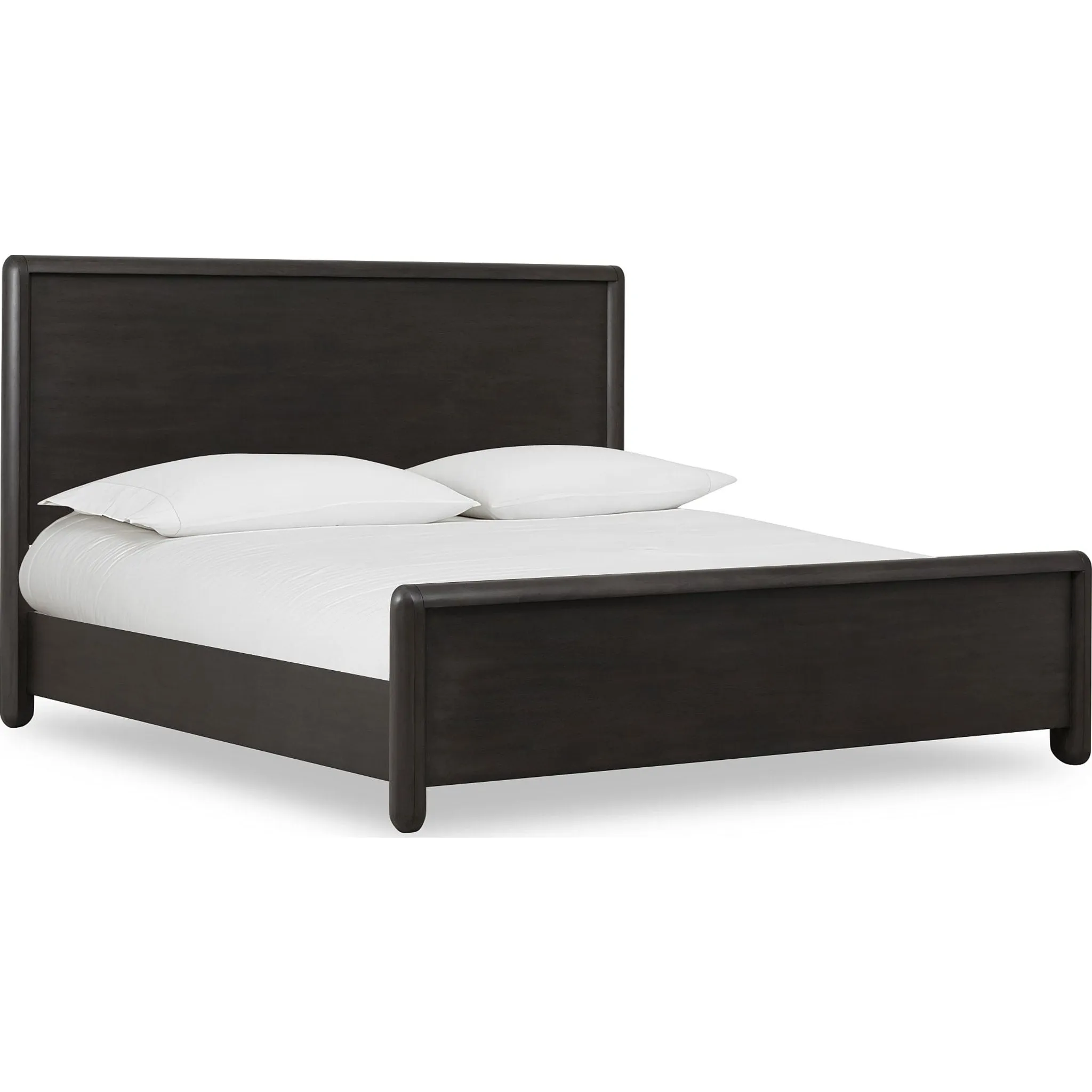 Xolani Acacia Wood Platform Bed in Jaguar Modus