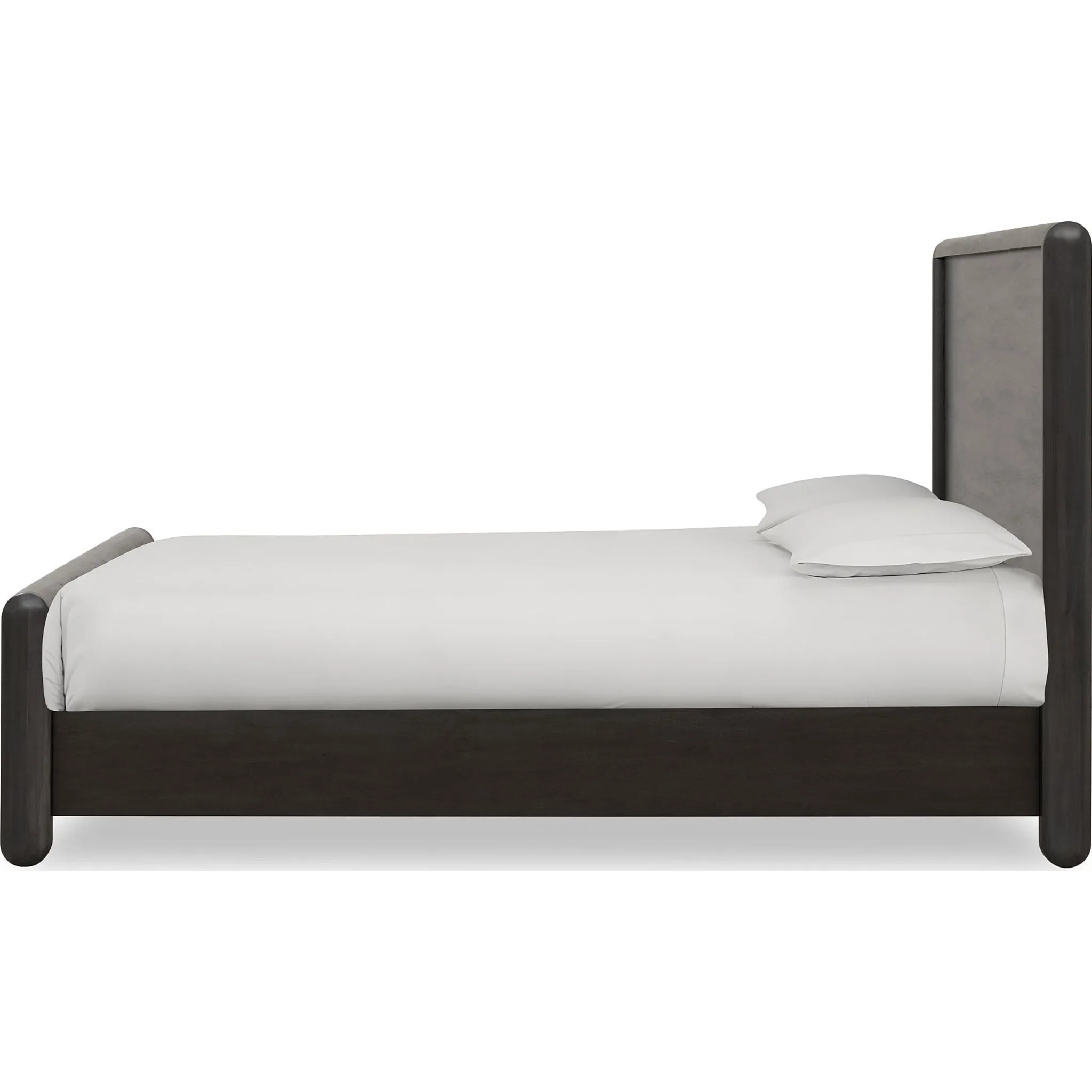 Xolani Acacia Wood Platform Bed in Jaguar Modus