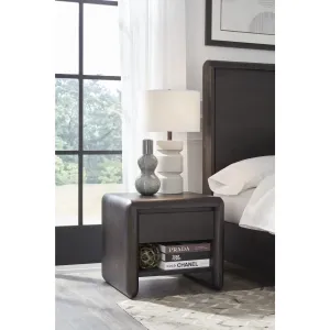 Xolani One Drawer Acacia Wood Nightstand in Jaguar Modus