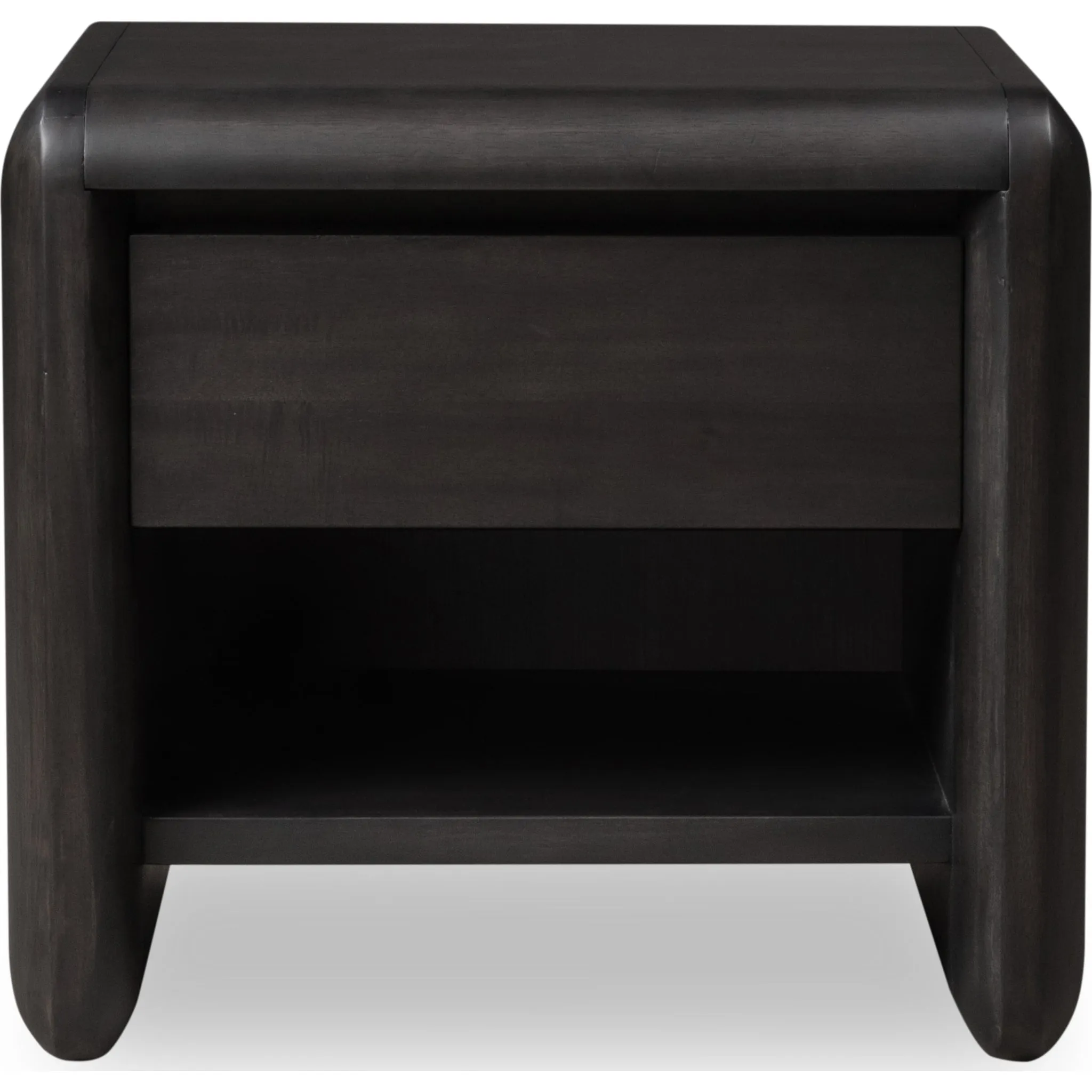 Xolani One Drawer Acacia Wood Nightstand in Jaguar Modus
