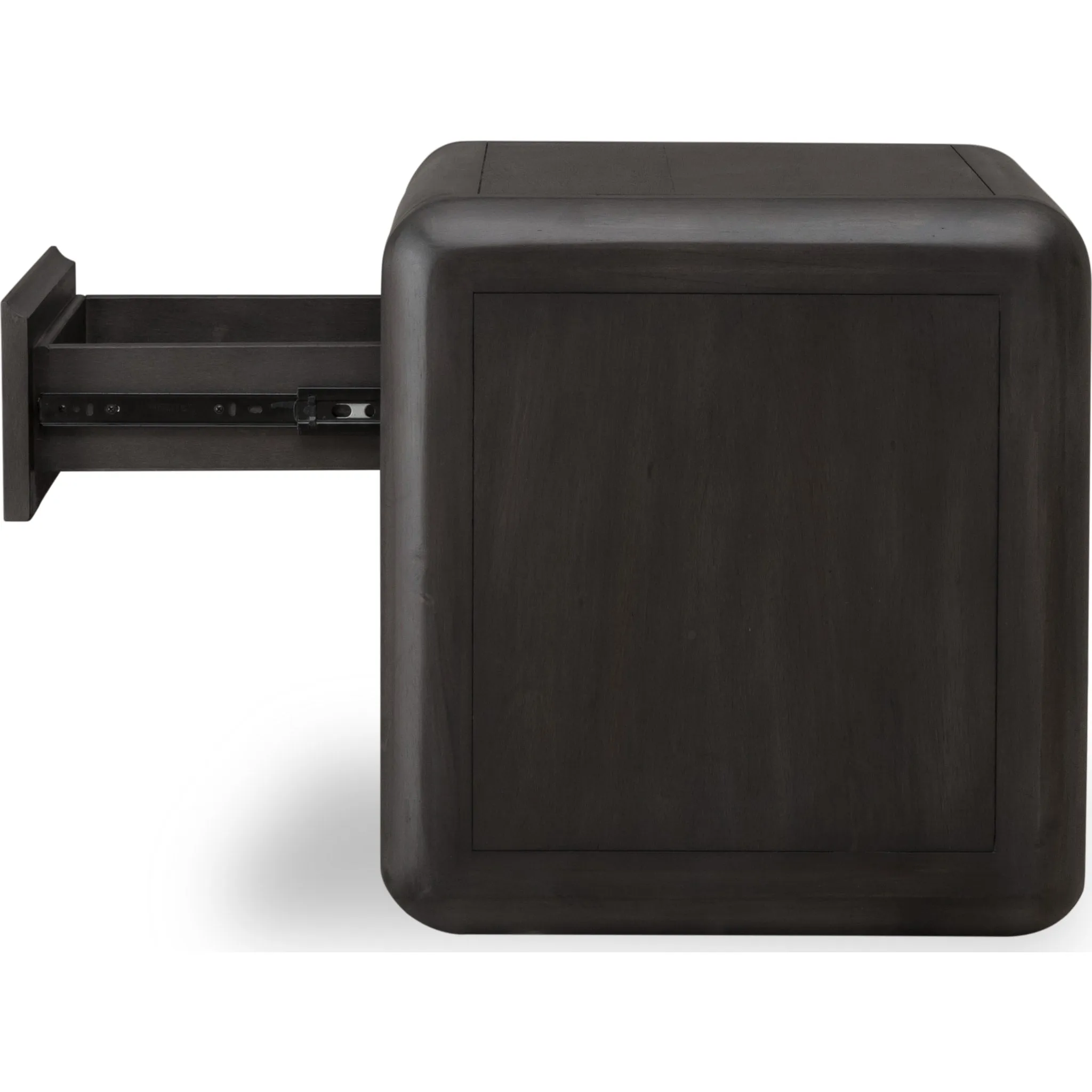 Xolani One Drawer Acacia Wood Nightstand in Jaguar Modus