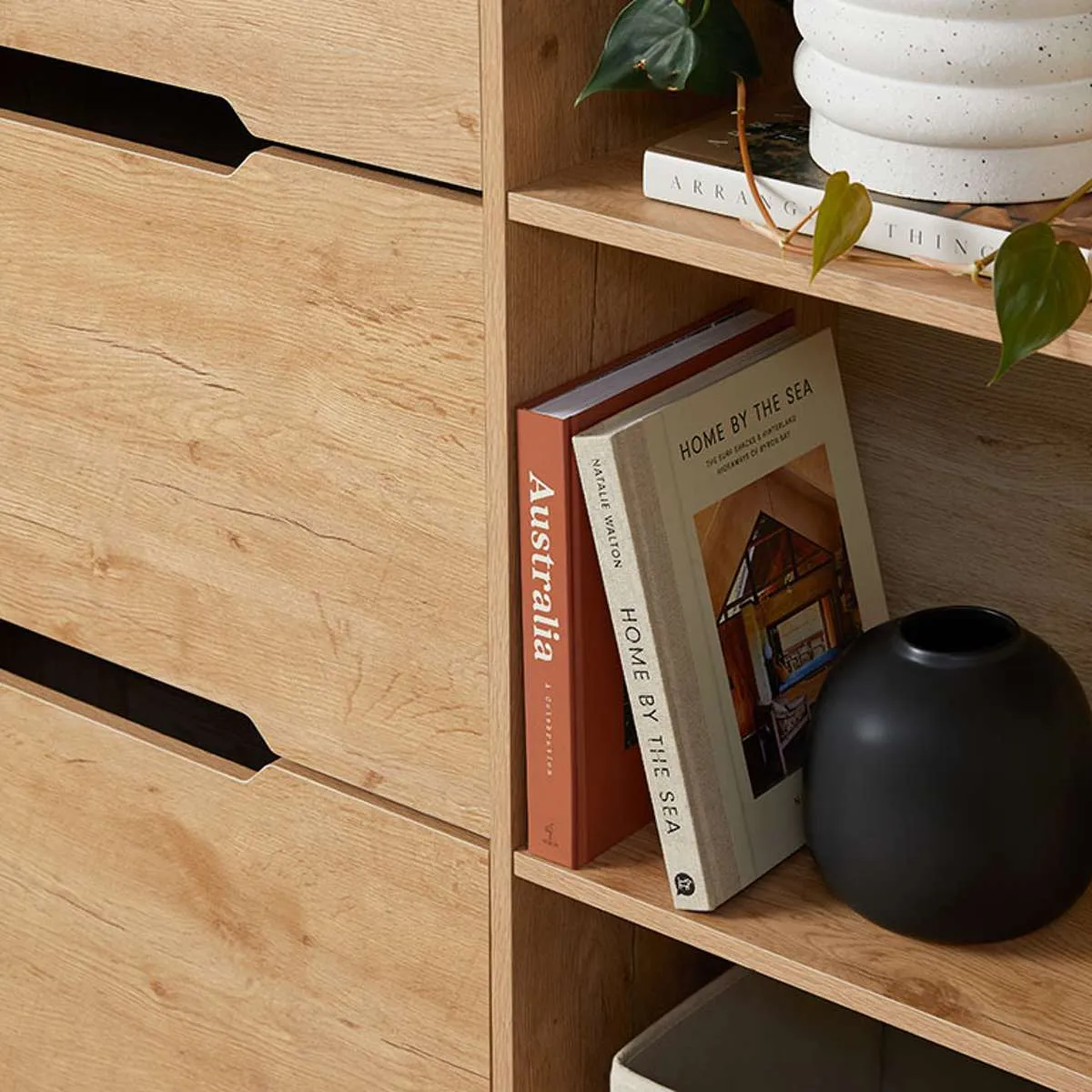 Zack Shoe Cabinet - Natural Mocka