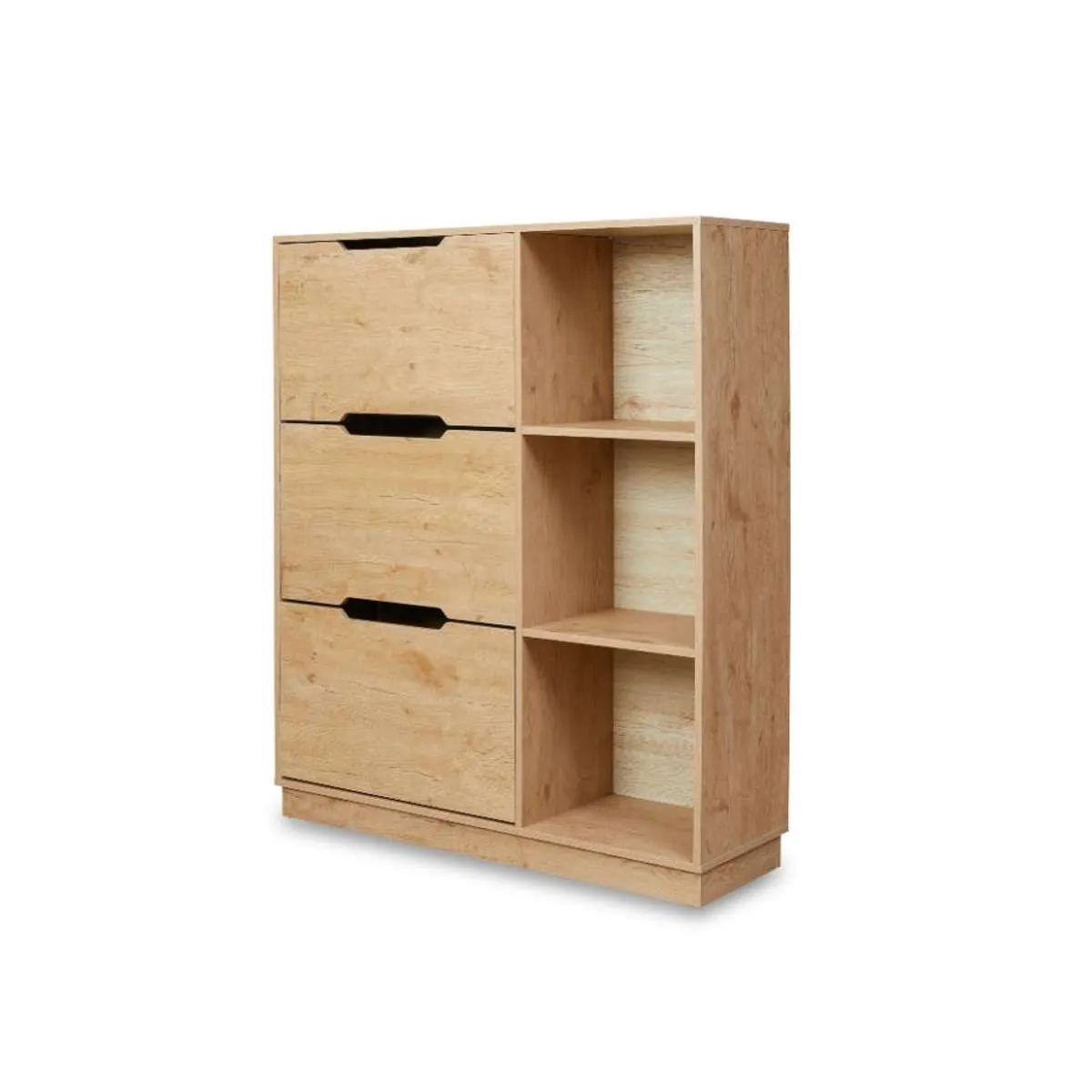 Zack Shoe Cabinet - Natural Mocka