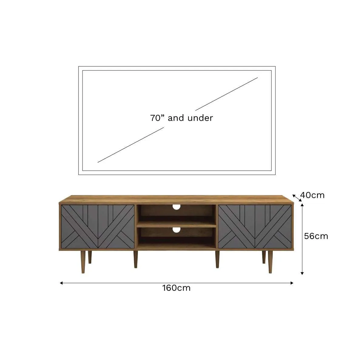 Zara Entertainment Unit Mocka